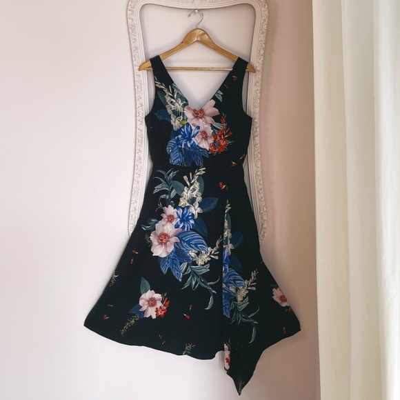 Floral Fit & Flare Midi Dress - Picture 3 of 5